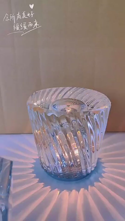 Crystal rechargeable table lamp, bar atmosphere light, KTV dining table decoration, atmosphere night light